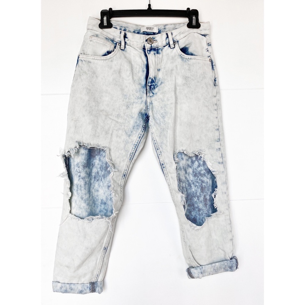 Forever 21 Distressed Ripped Jeans - Picture 4 of 5